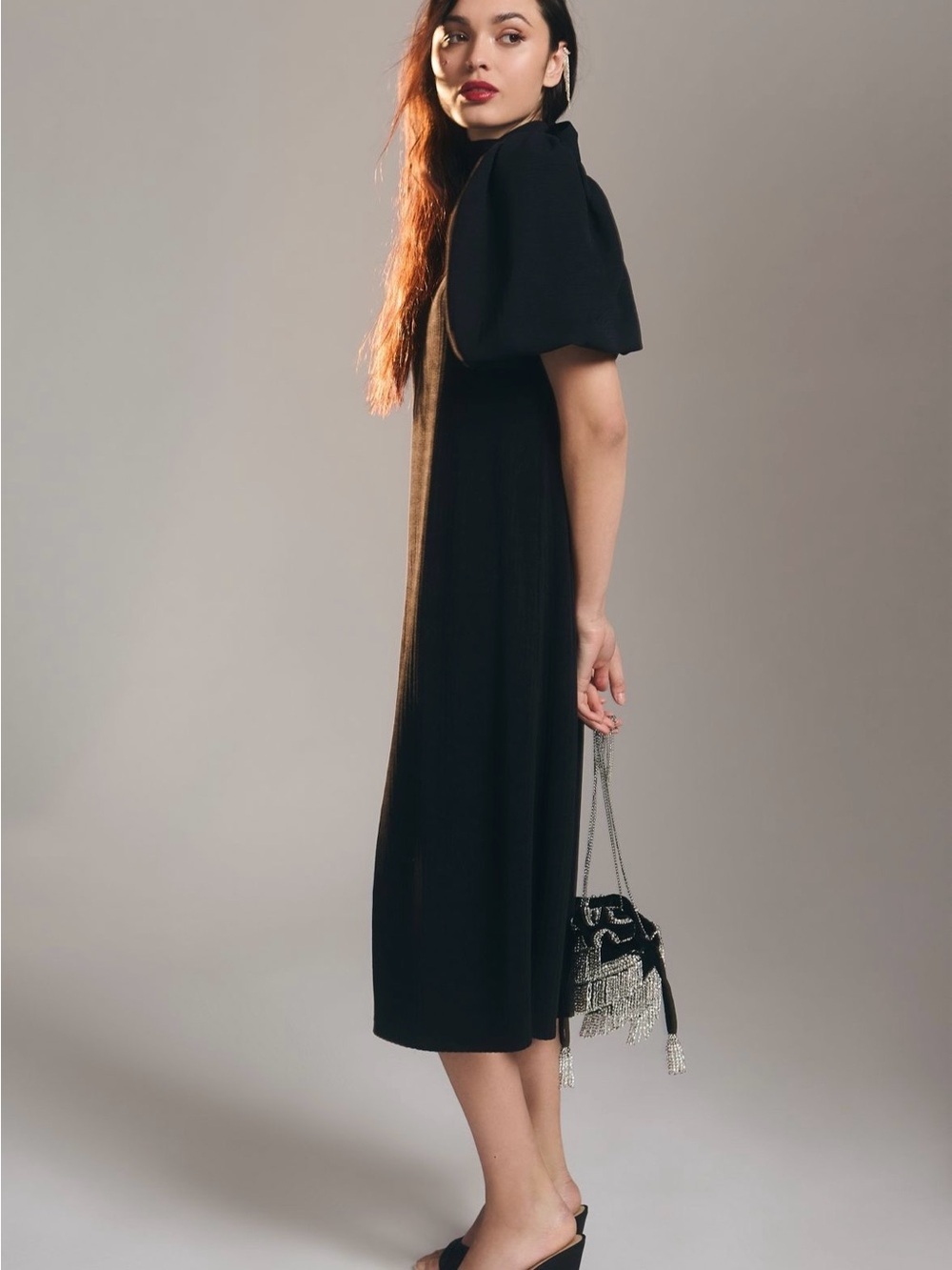 Anthropologie Amadi Mock-Neck Dress